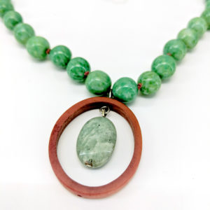 Jade Green Howlite Necklace